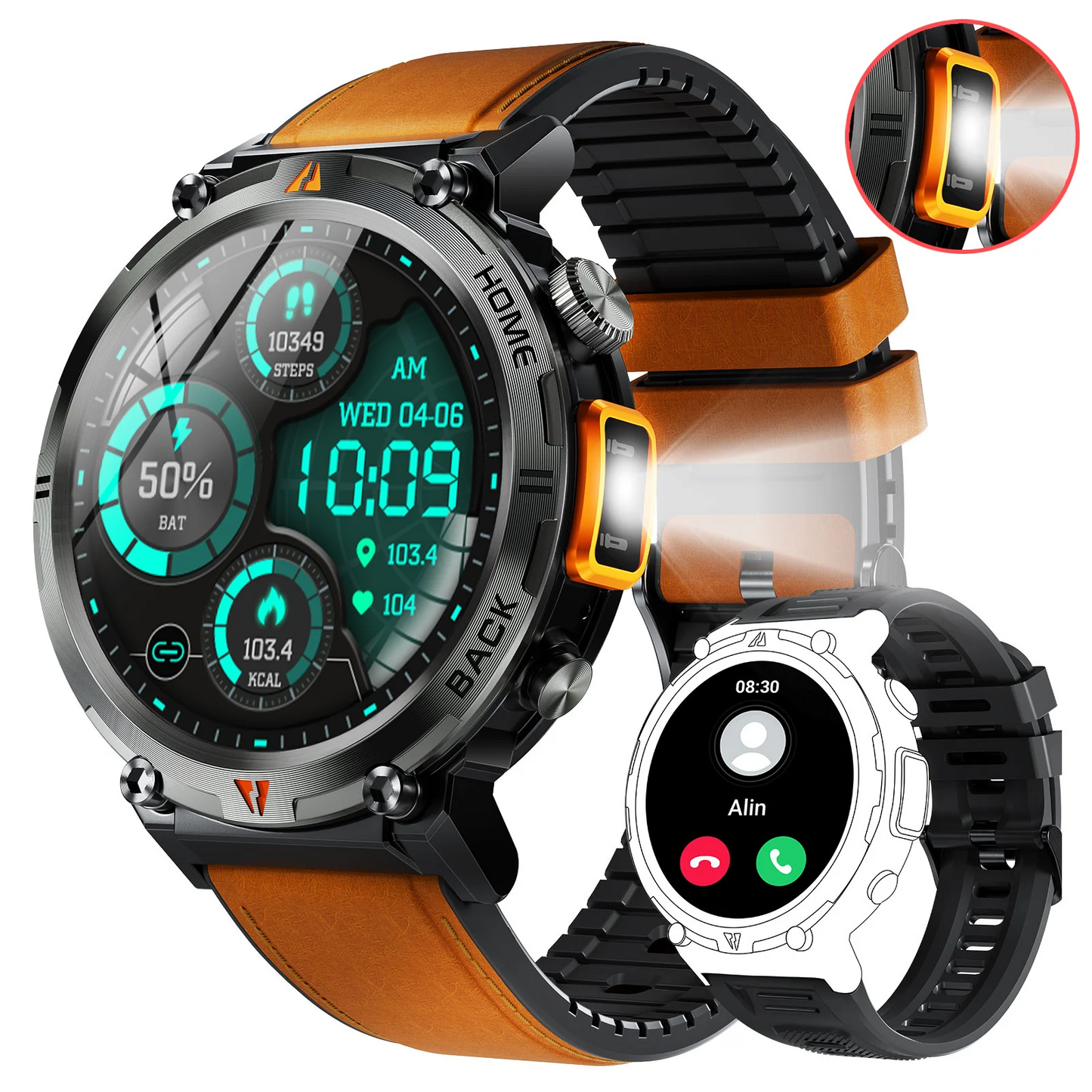 EIGIIS KE3 Smart Watch Impermeabile Design originale per uomo